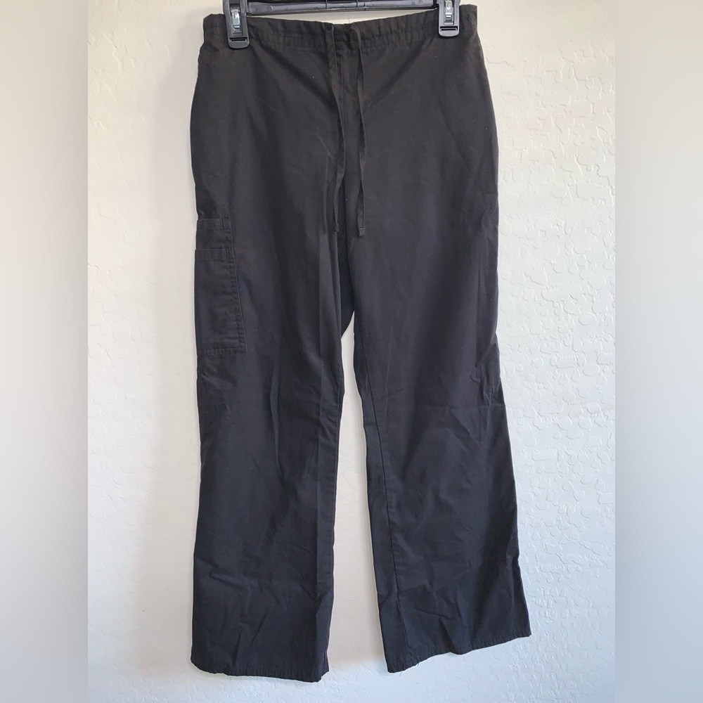 SCRUBSTAR Black Drawstring Scrub Pants